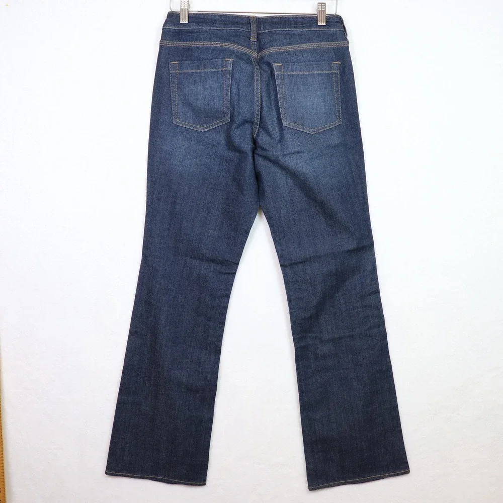 NY&C Dark Wash Low‎ Rise Curvy Bootcut Jeans 8 Petite